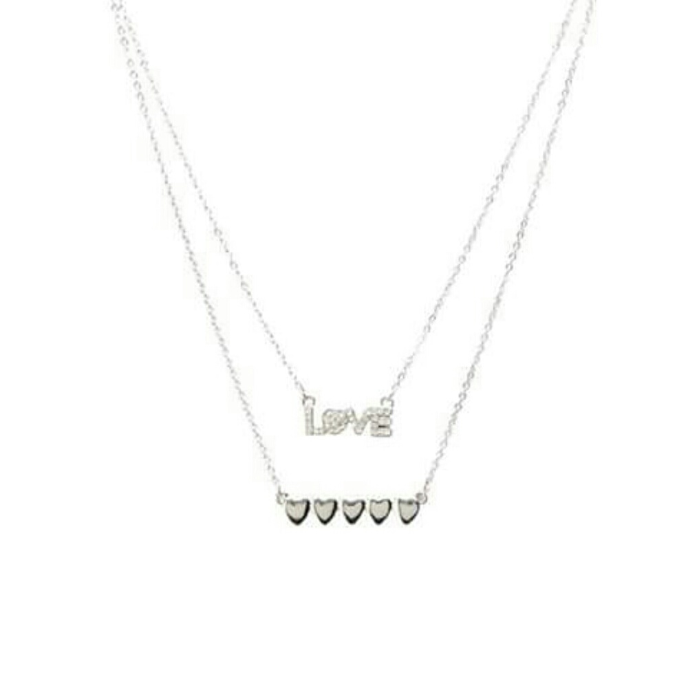 Double chain necklace